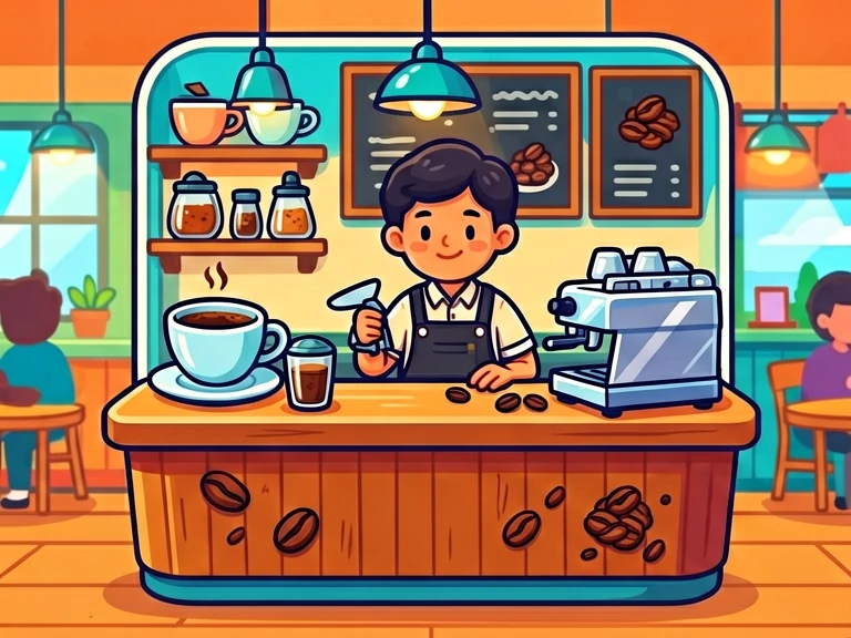 Idle Coffee Empire game cover